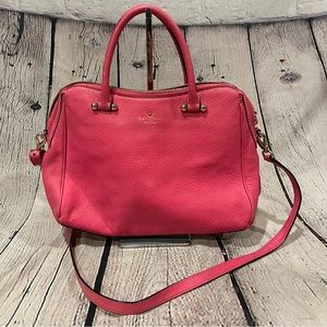 Kate Spade Handbag Kenton Charles Street Dark Pink Leather Purse